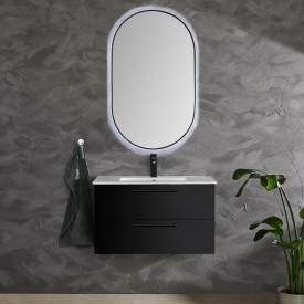 Bathlife Lust møbelpakke, med servant, 81x46,5x48 cm, sort