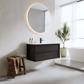 Bathlife Charm møbelpakke, med servant, 101x46,5x52 cm, sort eik