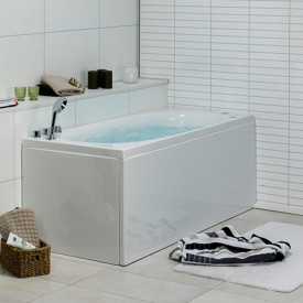 Bathlife Fridfull boblebad intro 150 cm, venstre, hvit