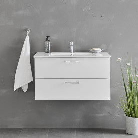 Bathlife Lycklig møbelpakke, med servant, 81x46,5x47 cm, hvit