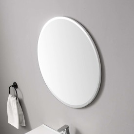 Bathlife Roa speil, 70x70x2 cm, uten lys, hvit