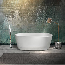Bathlife Lugn Oms badekar, 160x80 cm, hvit