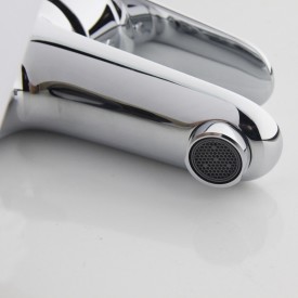 Bathlife Springa servantbatteri, uten bunnventil, krom
