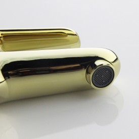 Bathlife Springa servantbatteri, uten bunnventil, gull