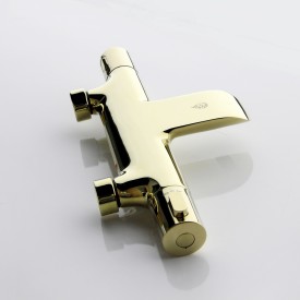 Bathlife Brusa Tapp badekarbatteri, messing