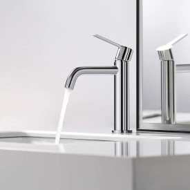 Bathlife Tillra servantbatteri, uten bunnventil, krom