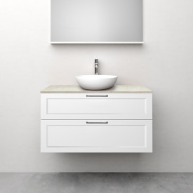 Westerbergs Nejd servantskap, 100x45.3 cm, hvit