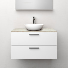 Westerbergs Jord servantskap, 90x45.3 cm, hvit