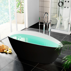 Westerbergs Ellipse badekar, 170x77 cm, sort