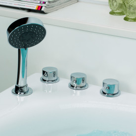 Noro Tropic badekarbatteri med dusjsett, krom