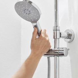 Noro Studio komplett dusjsett, Ø300 mm, Krom