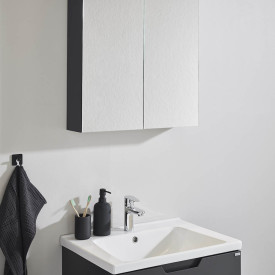 Noro Flex speilskap, 60x65 cm, antrasittgrå
