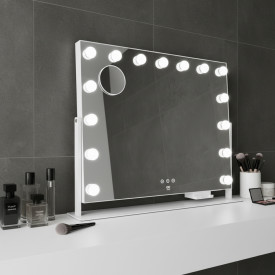 Wilfa EC Star MI2W-D58 makeup spejl med lys, 64x50,3 cm, hvid