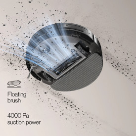 Wilfa Innobot RVC-B4LIN+ robotstøvsuger, gulvvask, 4000 PA, sort