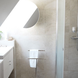 Smedbo Outline håndklædeholde, dobbelt, poleret rustfrit stål