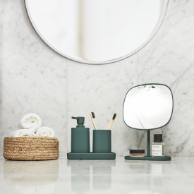 Beslagsboden Satin Square sæbedispenser, grøn