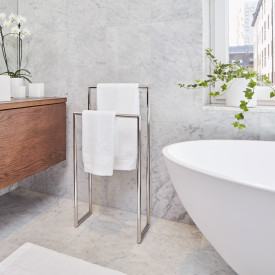 Smedbo håndklædeholde, dobbelt, poleret rustfrit stål