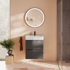 Hansgrohe Xilesa E møbelpakke, 60x48 cm, mat antracit