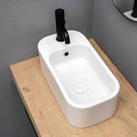 Lavabo Cosa servant, 25x48 cm, hvit