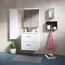 Kriss Skandi højskab, 30x120 cm, højre, hvid