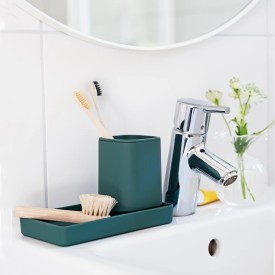 Beslagsboden Satin Square tandkrus, grøn