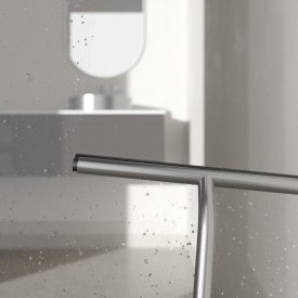 Scandtap Style brusehylde med bruseskraber, børstet stål