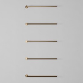 Scandtap Cozied M5 håndklædetørrer, el, 5 stænger, børstet messing