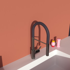 Ideal Standard Gusto køkkenarmatur, antracit