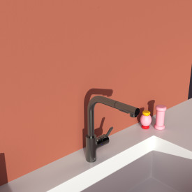 Ideal Standard Gusto køkkenarmatur, udtrækstud, antracit