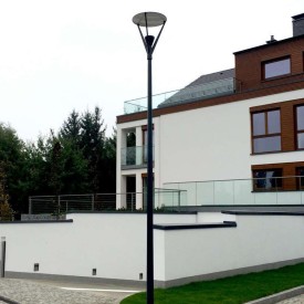 Norlys Nice 777 stolpelampe, 38W, LED, IP65, grafitt