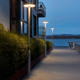 Norlys Borg 6151 stolpelampe, 32W, LED 3000K, aluminium