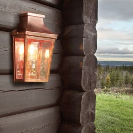 Norlys Chelsea 962 vegglampe, LED max 9W, E27, IP44, kobber