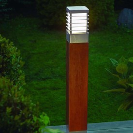 Norlys Halmstad 1403 pullert, LED max 9W, E27, IP65, galvanisert