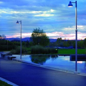 Norlys Koster 1913 stolpelampe, 17,5W, LED, IP54 KL I, aluminium