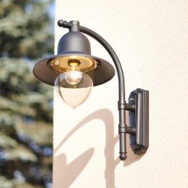 Norlys Como 370 vegglampe, LED max 9W, E27, IP54, sort