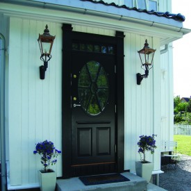 Norlys Chelsea 954 vegglampe, LED max 11W, klart glass, kobber