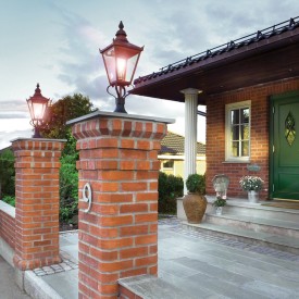 Norlys Chelsea 956 portstolpe, LED max 11W, E27, IP44, kobber