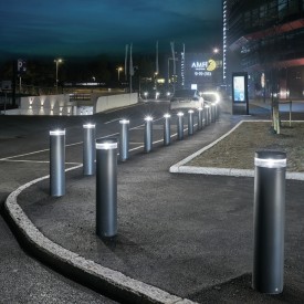 Norlys Stavanger pullert, aluminium