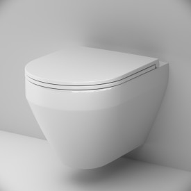 AM.PM Spirit V2.0 veikghengt toalett, uten skyllekant, hvit