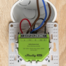 Shelly Dimmer Gen4 Wi-Fi-styret lysdæmper