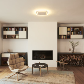 Osram Smart+ Wifi Saddie loftlampe, farveskift + hvid, 50x50 cm