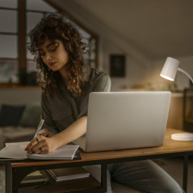 Osram Trapezium skrivebordslampe, hvid