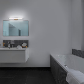 Osram Orbis spejllampe, 3000-4000K, træ