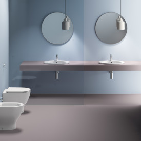 GSI Standard toalettsete, soft close, avtagbar, hvit