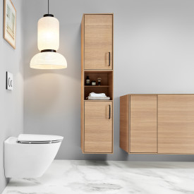 Geberit Sigma 20 Round betjeningsplate, hvit/krom