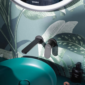 Duravit Wave håndvaskarmatur, mat sort