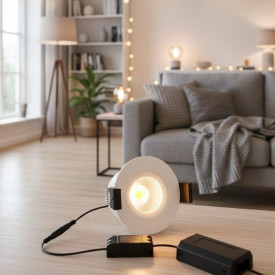 HiluX DS8 tilt spot til Shelly - 2200-6500K, CRI95, 600lm, hvid