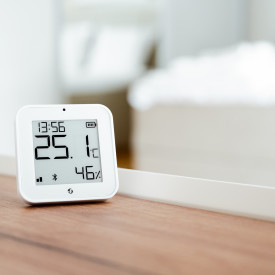 Shelly Blu temperatur- & fugtighedssensor, Bluetooth & Zigbee, hvid
