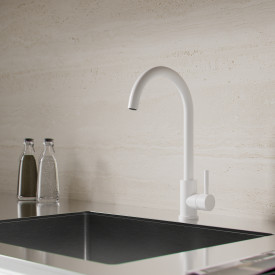 Zen Sanitary køkkenarmatur, hvid