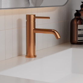 Zen Sanitary Slimline håndvaskarmatur, kobber